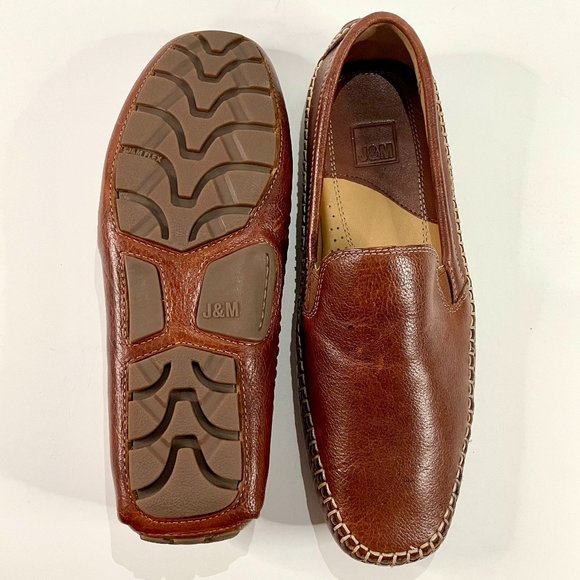 Johnston and Murphy Men’s Brown Cort Whipstitch Venetian Shoes main image 7